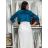 Bolerko saténové dlhý rukáv dámske CELESTE (S/M/L ONE SIZE) TALIANSKA MóDA IM3250003/DUR zelená smaragdová S/M/L