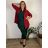 Cardigan dlhý rukáv dámsky nadrozmer FINA (46/48/50 ONE SIZE) TALIANSKA MÓDA IMSM251124/DU 46/48/50 čierna