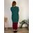 Cardigan dlhý rukáv dámsky nadrozmer FINA (46/48/50 ONE SIZE) TALIANSKA MÓDA IMSM251124/DU 46/48/50 zelená smaragdová