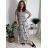 Šaty letní krátký rukáv dámské FLORA (S/M/L ONE SIZE) ITALSKÁ MÓDA IMSM25019-1/DUR růžová S/M/L