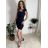 Šaty pouzdrové společenské elegantní bez rukávů dámské (S-XL) ITALSKÁ MÓDA IMM22Q51239/DUR tmavě modrá S