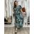Šaty dlouhé letní krátký rukáv dámské LUSISA (S/M/L ONE SIZE) ITALSKÁ MÓDA IMPEM2555620-5/DUR S/M/L tmavě modrá
