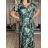 Šaty dlouhé letní krátký rukáv dámské LUSISA (S/M/L ONE SIZE) ITALSKÁ MÓDA IMPEM2555620-5/DUR S/M/L tmavě modrá