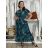 Šaty dlouhé letní krátký rukáv dámské LUSISA (S/M/L ONE SIZE) ITALSKÁ MÓDA IMPEM2555620-5/DUR S/M/L tmavě modrá