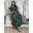 Šaty dlouhé letní krátký rukáv dámské LUSISA (S/M/L ONE SIZE) ITALSKÁ MÓDA IMPEM2555620-5/DUR S/M/L tmavě modrá
