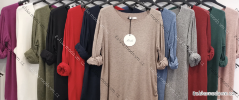 Tunika dlouhý rukáv dámská (S/M/L ONE SIZE) ITALSKÁ MÓDA IMPLI251202