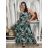 Šaty dlhé letné na ramienka dámske LOLA (S/M/L ONE SIZE) TALIANSKA MÓDA IMPEM2455618/DUR S/M/L zelená