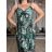 Šaty dlhé letné na ramienka dámske LOLA (S/M/L ONE SIZE) TALIANSKA MÓDA IMPEM2455618/DUR S/M/L zelená