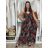 Šaty dlhé letné na ramienka dámske LOLA (S/M/L ONE SIZE) TALIANSKA MÓDA IMPEM2455618/DUR S/M/L zelená