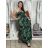 Šaty dlhé letné na ramienka dámske LOLA (S/M/L ONE SIZE) TALIANSKA MÓDA IMPEM2455618/DUR S/M/L zelená