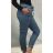 Kalhoty strečové dlouhé dámské (S/M/L ONE SIZE) ITALSKá MODA IM4240137/DUR tm. fuchsiová S/M/L