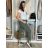 Kalhoty strečové dlouhé dámské (S/M/L ONE SIZE) ITALSKá MODA IM4240137/DUR tm. fuchsiová S/M/L