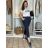 Kalhoty strečové dlouhé dámské (S/M/L ONE SIZE) ITALSKá MODA IM4240137/DUR tm. fuchsiová S/M/L