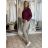 Kalhoty strečové dlouhé dámské (S/M/L ONE SIZE) ITALSKá MODA IM4240137/DUR tm. fuchsiová S/M/L