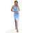 Šaty dlouhé společenské bez rukávu dámské AURORA (S/M/L ONE SIZE) ITALSKÁ MÓDA NUM255801/DR sv. modrá S/M/L