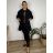 Bunda/Kabát dlouhý oversize rukáv dámská (S/M/L ONE SIZE) ITALSKÁ MODA IM4211311/DUR tm. hnědá S/M/L
