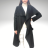 Kabát flaušový dlouhý dámský (S/M/L ONE SIZE ) ITALSKá MODA IMC17324/DUR S/M/L béžová