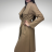 Kabát flaušový dlouhý dámský (S/M/L ONE SIZE ) ITALSKá MODA IMC17324/DUR S/M/L béžová