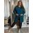 Cardigan s kapucí dlhý rukáv dámsky nadrozmer (42/44/46 ONE SIZE) TALIANSKA MÓDA IMSM251132