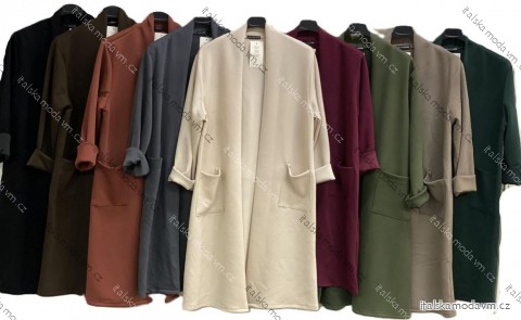 Cardigan s kapsami dlouhý rukáv dámský nadrozměr (46/48/50 ONE SIZE) ITALSKÁ MÓDA IMC25337