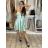 Šaty elegantní společenské na ramínka dámské Lolita (XS/S ONE SIZE) ITALSKá MóDA IM322461/DUR sv. modrá XS/S