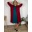 Cardigan dlouhý bavlněný 3/4 dlouhý rukáv dámský nadrozměr (52/54/56 ONE SIZE) ITALSKÁ MÓDA IM425550/DUR 52/54/56 vínová