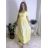 Šaty dlhé voľnočasové krátky rukáv dámske (XS/S/M ONE SIZE) TALIANSKA MÓDA IMD2525369