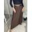 Sukně dlouhá skládaná s páskem dámská (S/M/L ONE SIZE) ITALSKÁ MÓDA IM324ARIANA/DR S/M/L hnědá