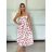 Šaty letní na ramínka dámské (XS/S/M ONE SIZE) ITALSKÁ MÓDA IMWCN251858/DU -   červená -   S/M