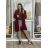 Cardigan  s kapucí dlouhý rukáv dámský nadrozměr (42/44/46 ONE SIZE) ITALSKÁ MÓDA IMSM251132/DR 42/44/46 modrá petrolejová