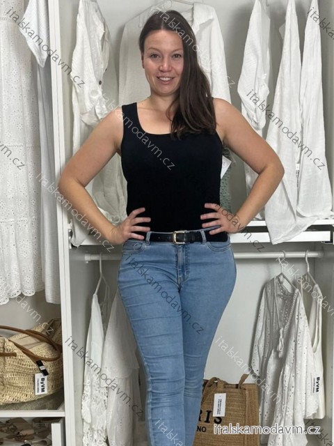 Tielko letné dámske (S/M/L ONE SIZE) TALIANSKÁ MÓDA IM319362/DUR čierna S / M / /L