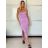 Šaty dlouhé letní elegantní na ramínka dámské GIO (XS/S/M ONE SIZE) ITALSKÁ MÓDA IMWCH251339