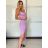 Šaty dlouhé letní elegantní na ramínka dámské GIO (XS/S/M ONE SIZE) ITALSKÁ MÓDA IMWCH251339/DUR -   oranžová -   S/M