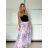 Sukně dlouhá šifonová dámská (XS/S/M ONE SIZE) ITALSKÁ MÓDA IMWCH251325/DU -   fialová -   S/M