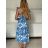Šaty dlouhé letní na ramínka dámské (XS/S/M ONE SIZE) ITALSKÁ MÓDA IMWGS251316/DU -   modrá -   S/M