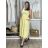 Šaty dlouhé volnočasové letní bez rukávu dámské (S/M/L ONE SIZE) ITALSKÁ MÓDA IMWBR252310/DUR S/M/L žlutá
