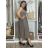 Šaty dlouhé volnočasové letní bez rukávu dámské (S/M/L ONE SIZE) ITALSKÁ MÓDA IMWBR252310/DUR S/M/L hnědá