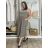 Šaty dlouhé volnočasové letní bez rukávu dámské (S/M/L ONE SIZE) ITALSKÁ MÓDA IMWBR252310/DUR S/M/L hnědá