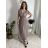 Šaty dlouhé elegantní icecool bez rukávu dámské (M/L, XL/XXL) AINUOSI   ITALSKÁ MODA IMB229927 světle růžová M/L