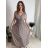Šaty dlouhé elegantní icecool bez rukávu dámské (M/L, XL/XXL) AINUOSI   ITALSKÁ MODA IMB229927 světle růžová M/L
