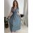 Šaty dlouhé elegantní icecool bez rukávu dámské (M/L, XL/XXL) AINUOSI   ITALSKÁ MODA IMB229927 světle růžová M/L