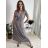 Šaty dlouhé elegantní icecool bez rukávu dámské (M/L, XL/XXL) AINUOSI   ITALSKÁ MODA IMB229927 světle růžová M/L