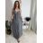 Šaty dlouhé letní na ramínka dámské nadrozměr BELLA (M/L - XL/XXL ONE SIZE) IMWGD25V084/DUR zelená M/L