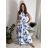 Šaty dlouhé letní elegantní bez rukávu dámské (S/M/L ONE SIZE) ITALSKÁ MÓDA IMPBB24P9741