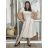 Šaty dlouhé letní oversize krátký rukáv dámské (S/M/L ONE SIZE) ITALSKÁ MÓDA IMWAD251395/DU S/M/L hnědá