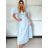Šaty dlouhé elegantní letní krátký rukáv dámské (S/M/L ONE SIZE) ITALSKÁ MÓDA IMPOC256565