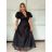 Šaty dlouhé elegantní letní krátký rukáv dámské SIREINA (S/M/L ONE SIZE) ITALSKÁ MÓDA IMPOC256565/DUR S/M/L béžová