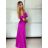 Súprava elegantný top krátky rukáv a nohavice dlhé dámske VERONA (S/M/L ONE SIZE) TALIANSKA MÓDA IMPOC2510102 S/M/L svetlo mintová