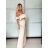Súprava elegantný top krátky rukáv a nohavice dlhé dámske VERONA (S/M/L ONE SIZE) TALIANSKA MÓDA IMPOC2510102 S/M/L svetlo mintová