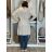 Cardigan pletený teplý dlouhý rukáv dámský (S/M/L ONE SIZE) ITALSKÁ MÓDA IMD221886
